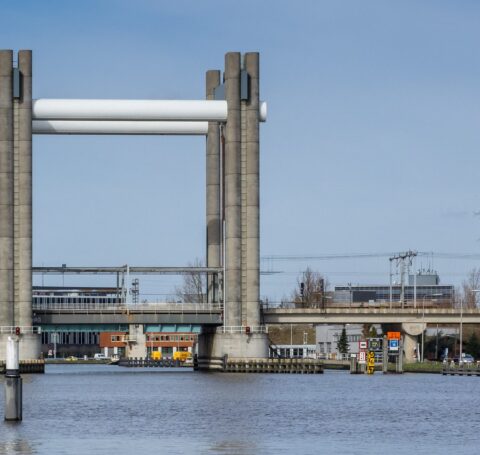 Spoorhefbrug Gouda volledig in 3D