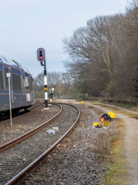 Maaslijn vergroening op het spoor