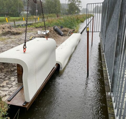3D-geprinte betonnen deksloven Delftse Schie