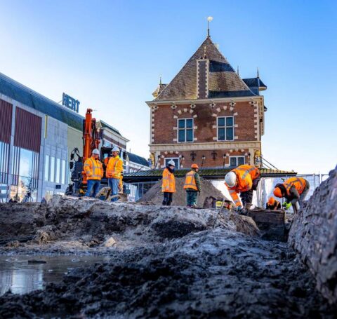 Archeologische opgraving Waagplein Leeuwarden